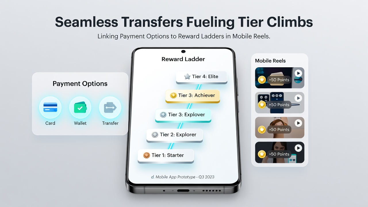 Reward ladder progression across slots, live tables, and sports betting accumulators